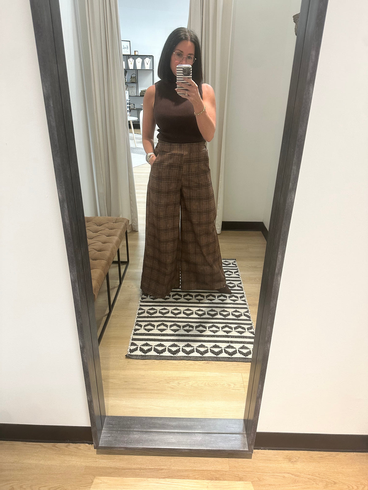 Lucy Plaid Trouser