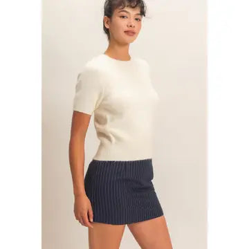 Landry Knit Top- Cream