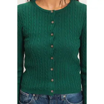 Rendi Cable Knit Cardigan