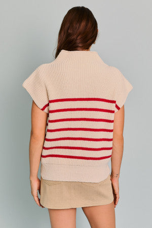 Andrea Stripe Sweater Vest