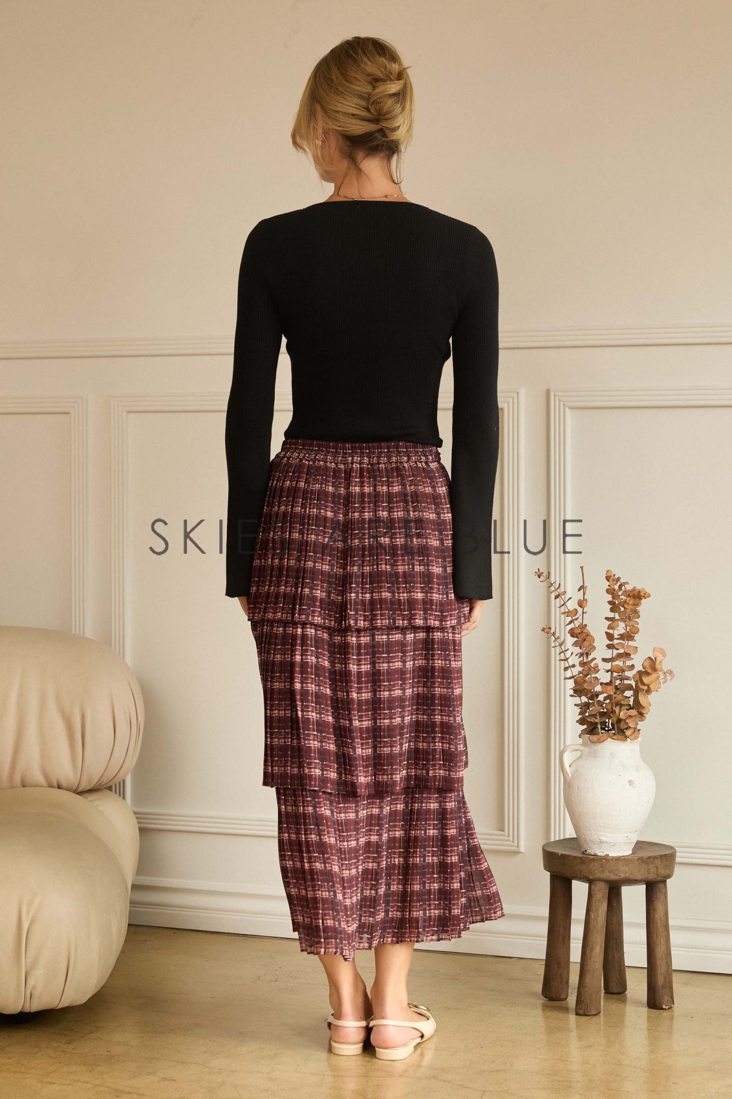 Juliette Tiered Plaid Skirt