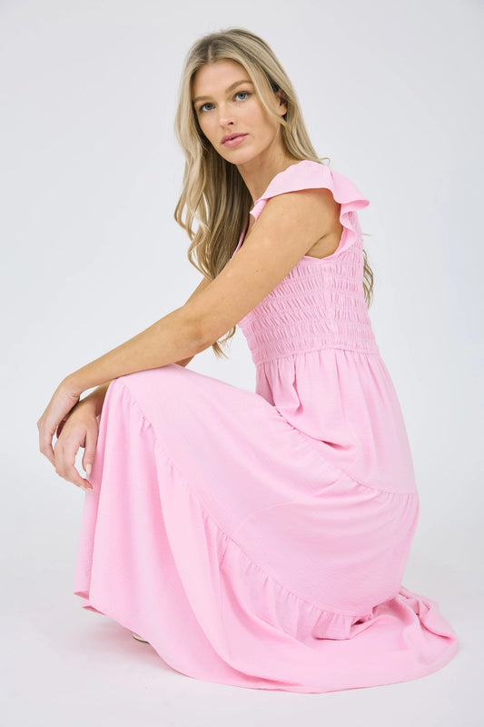 Madelyn Maxi Dress- Light Pink