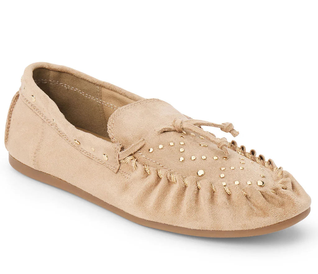 Sebastian Stud Moccasin Flat