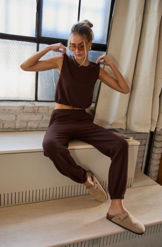 Raylee Sleeveless Bubble Hem Top