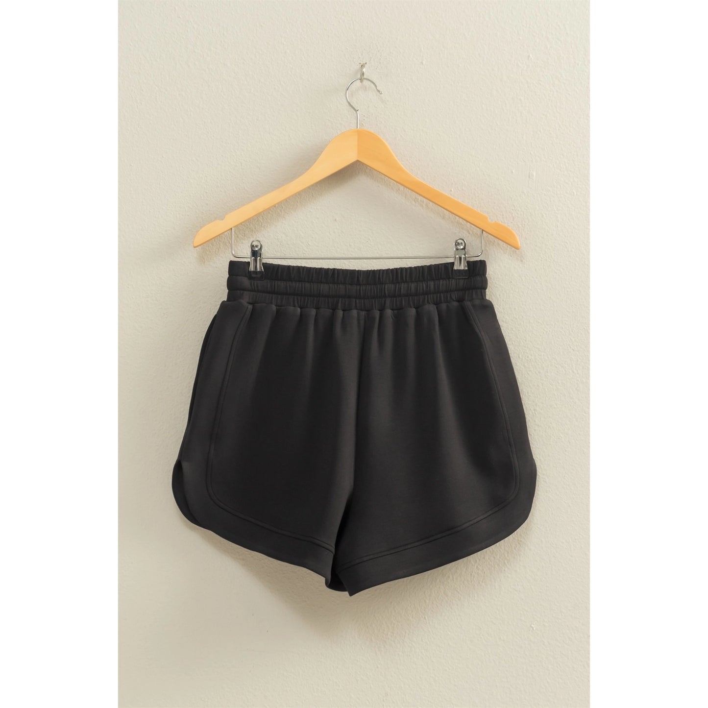 Amber Scuba Sweat Short- Black
