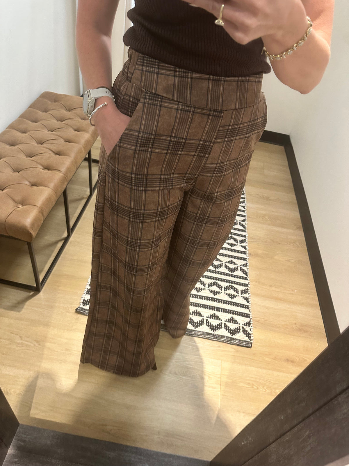 Lucy Plaid Trouser