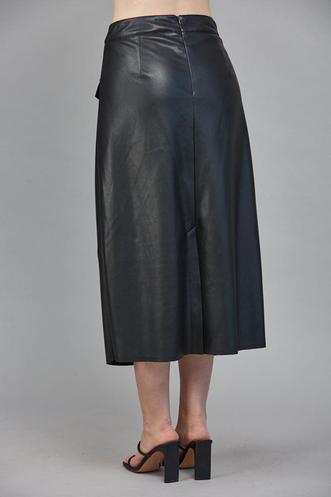 Ramona Faux Leather Skirt