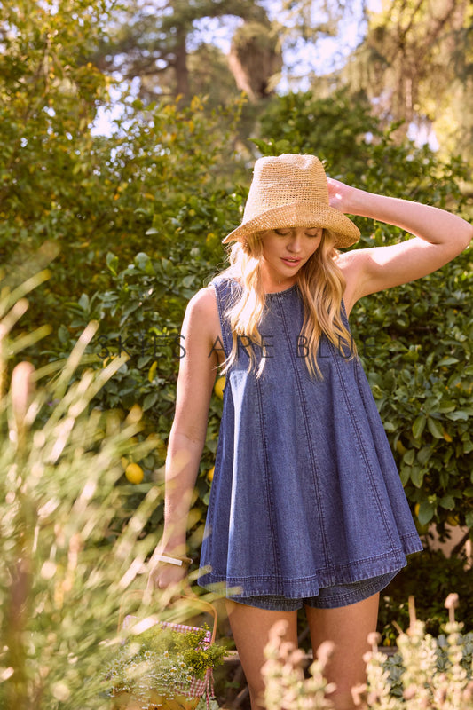Aubri Denim Tunic