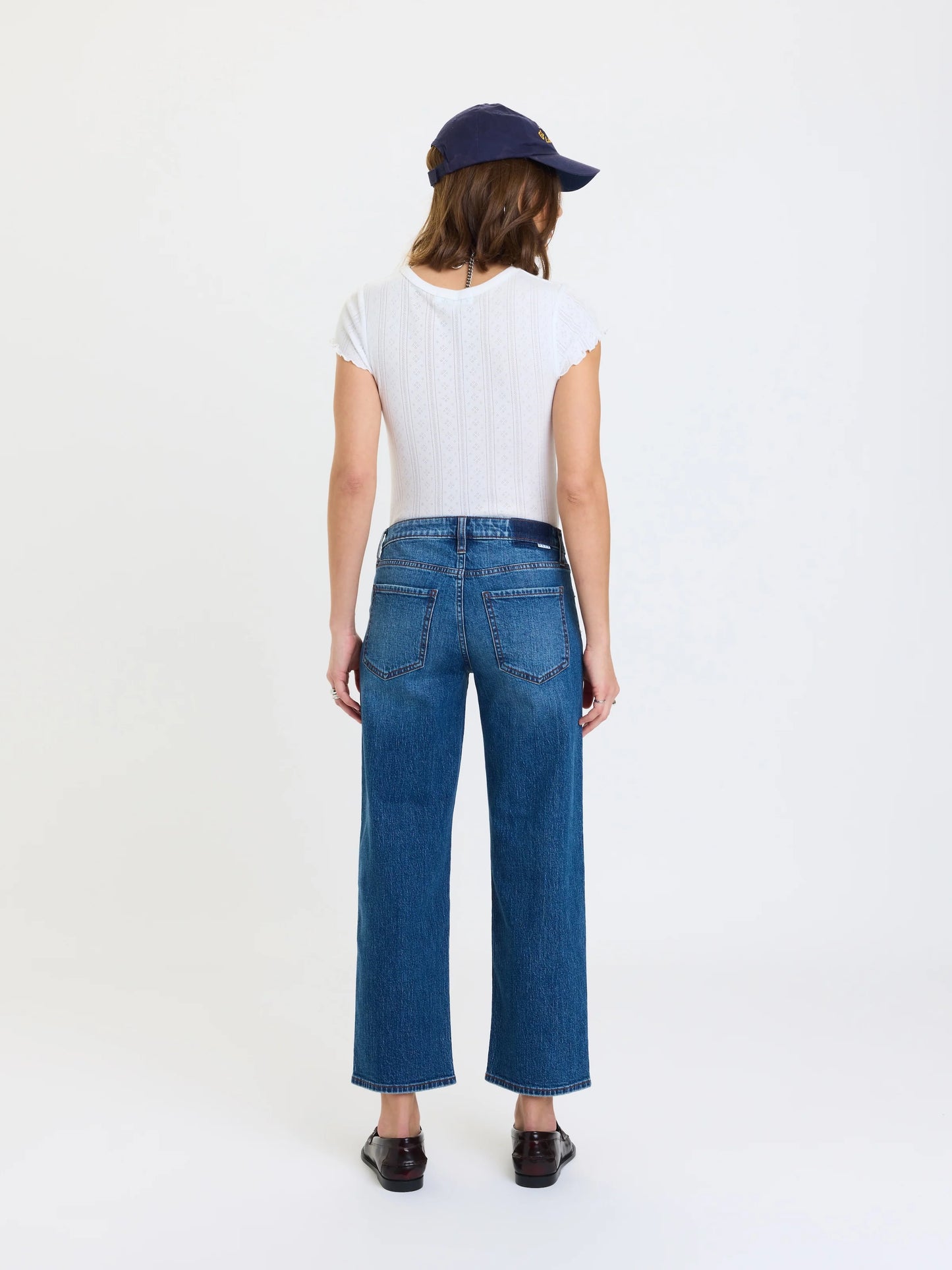 Keeper Crop Low Rise Straight Crop in Haze