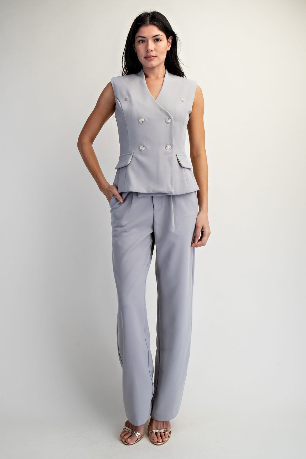 Karen Double Breasted Vest