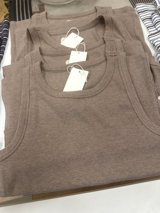 Edlin Tank- Heather Ash Brown