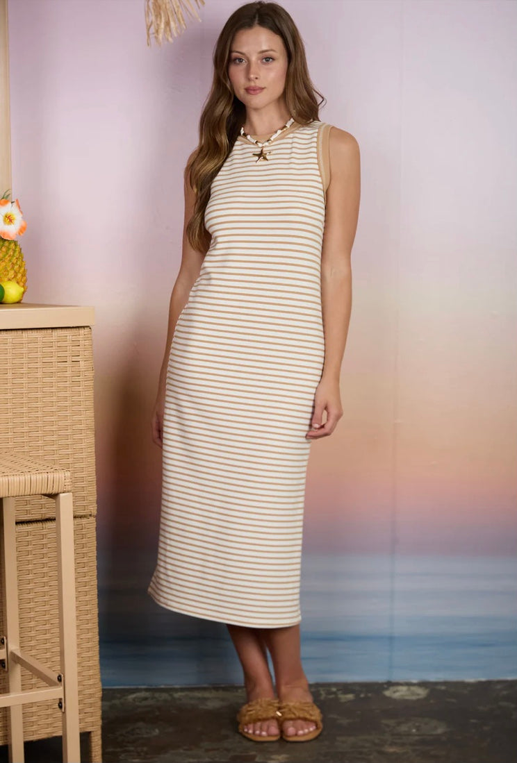 Liz Stripe MIDI Dress