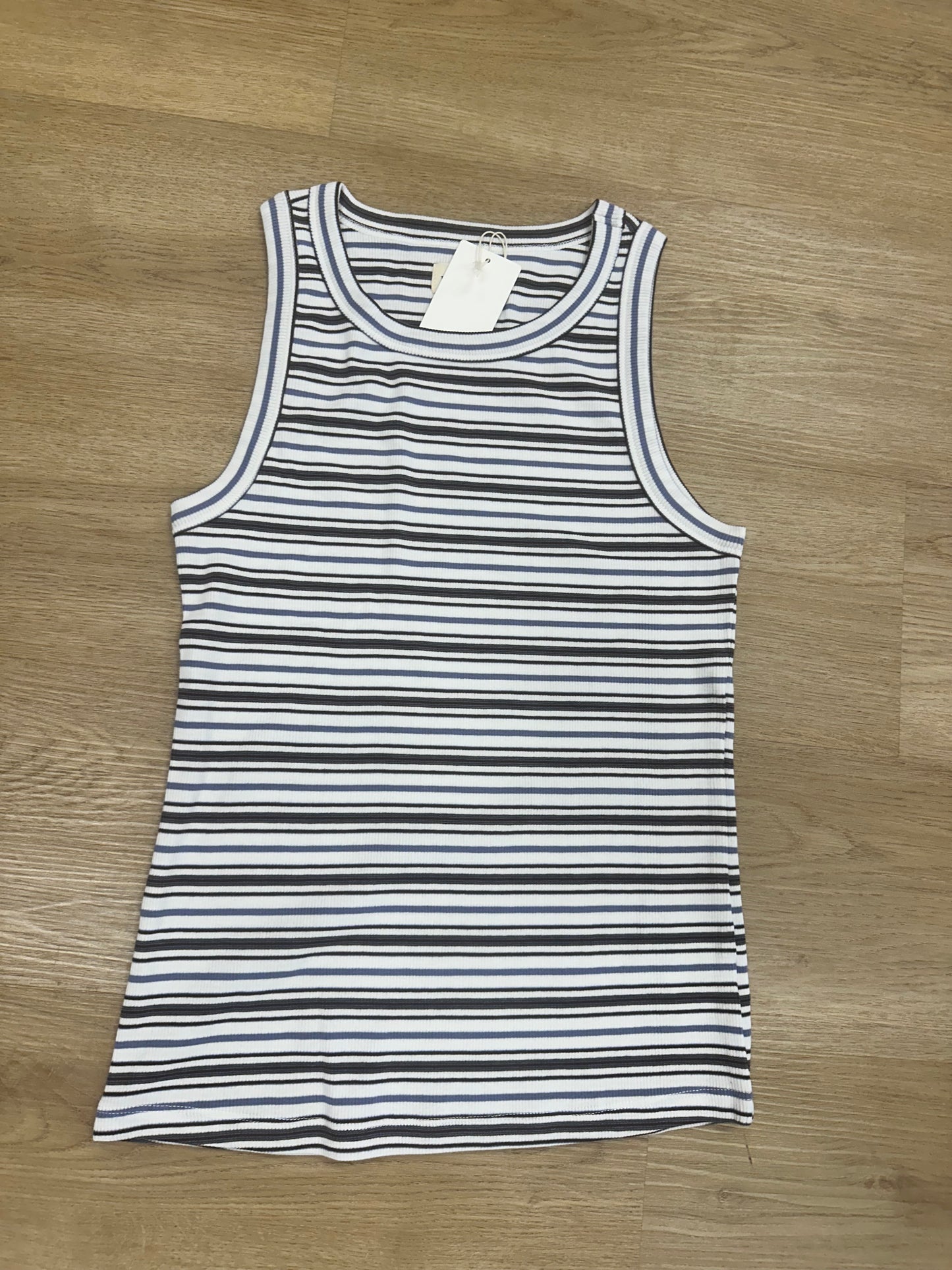 Edlin Tank- White Stripe