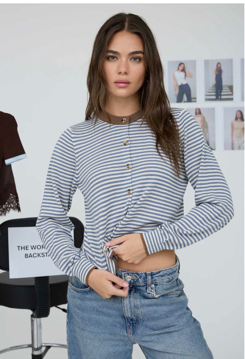 Macy Stripe Cardigan