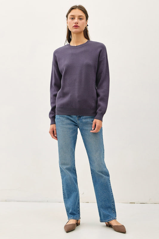 Logen Sweater- Charcoal Blue