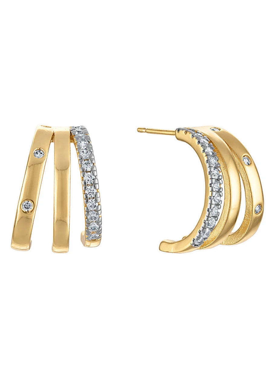 Teddy Triple Earring- Large