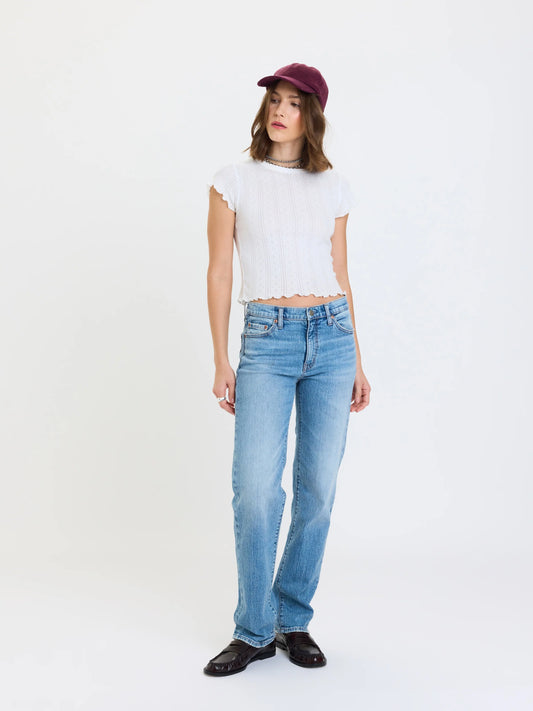 Rebel Mid Rise Slim Straight in On Repeat