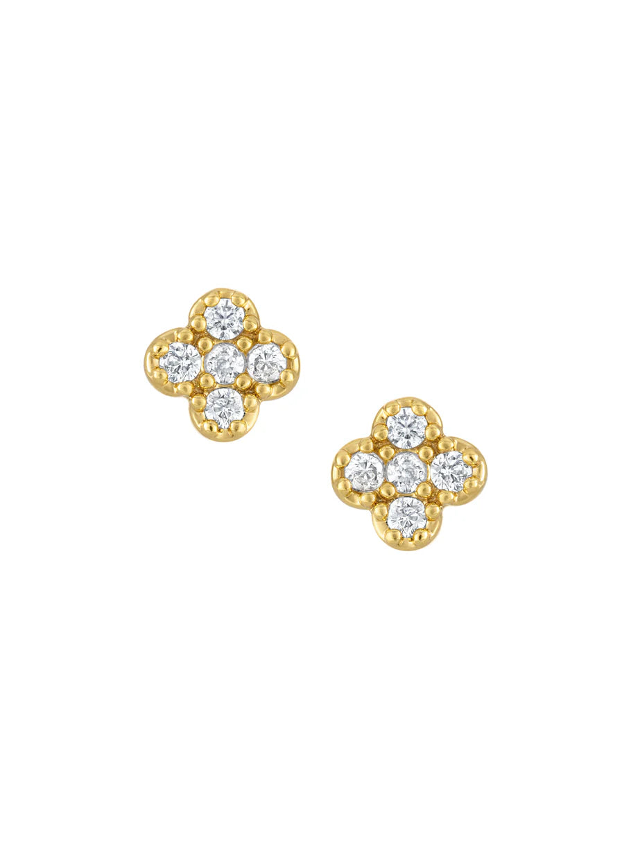 Vivienne Quatrefoil Stud Earring