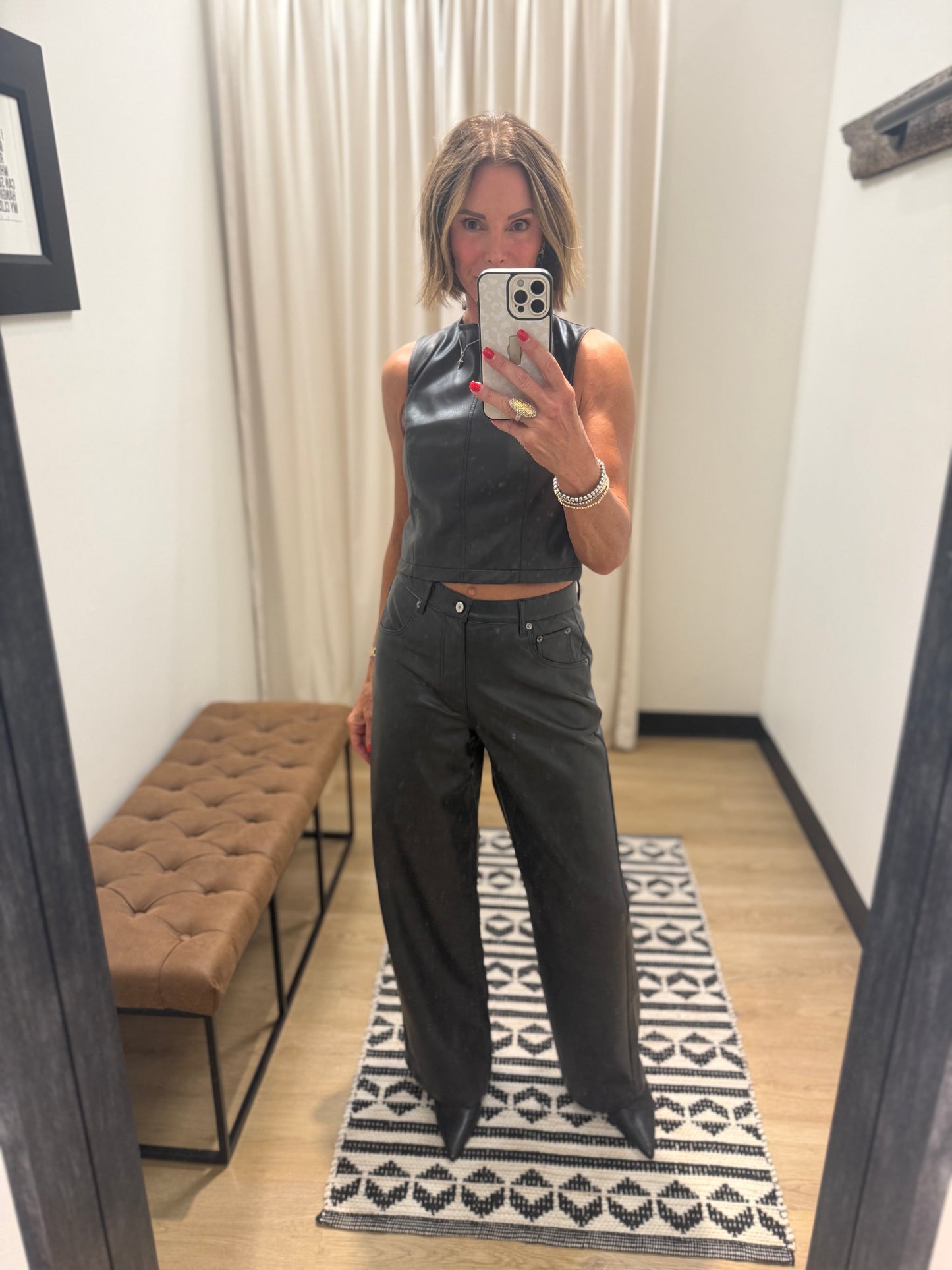 Jane Faux Leather Set