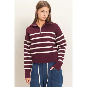 Rayne Sweater- Dark Cherry