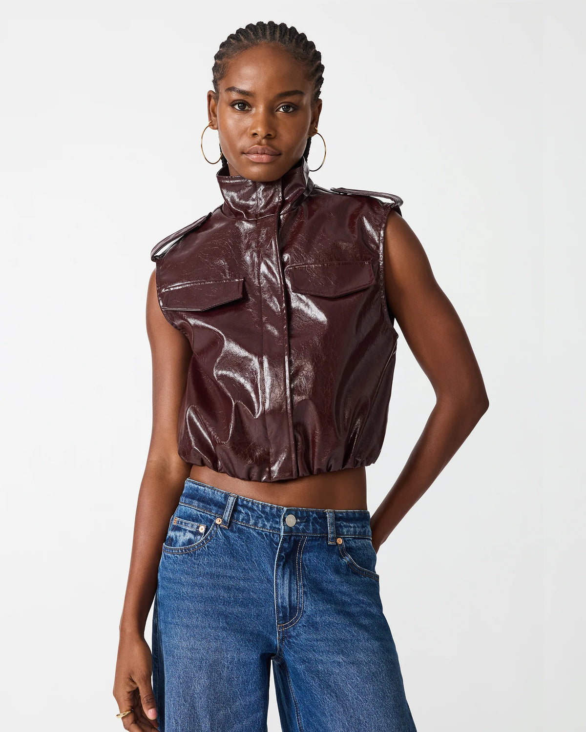 Lexie Vest- Fig