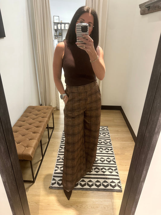 Lucy Plaid Trouser