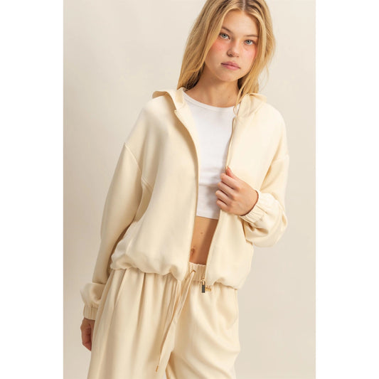 Erin Casual Chic Hoodie- Alpaca