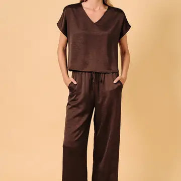 Lyndsey Satin Wide Leg Pant