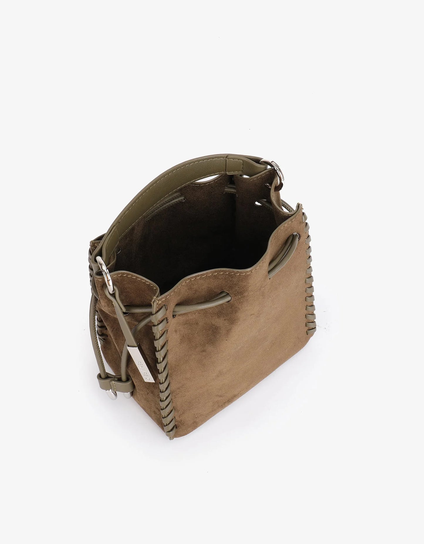 Fallon Mini Faux Suede Bag- Olive