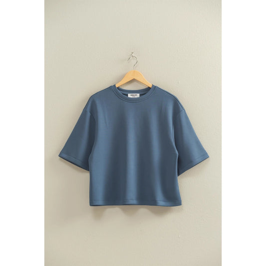 Jada Scuba Drop Shoulder- Dusty Navy