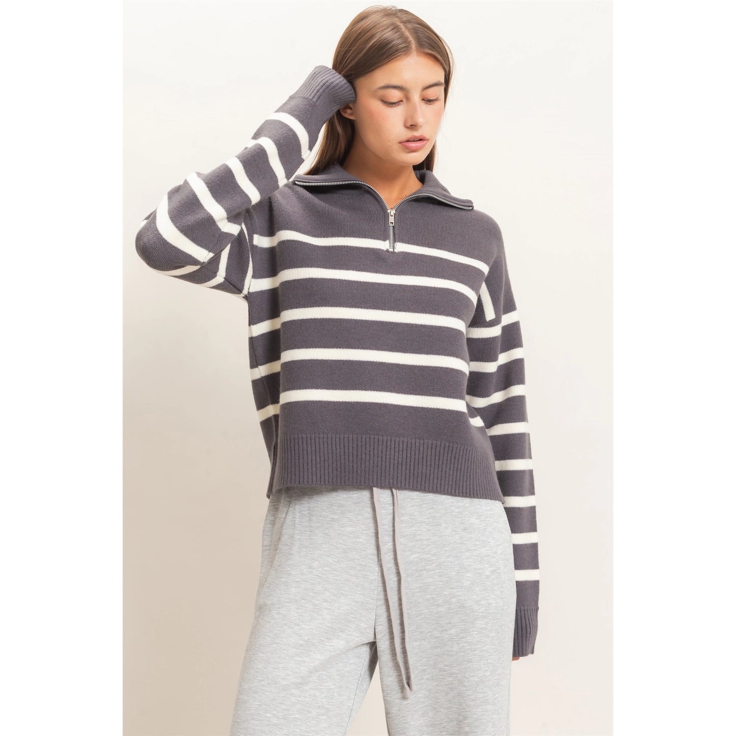 Rayne Sweater- Charcoal
