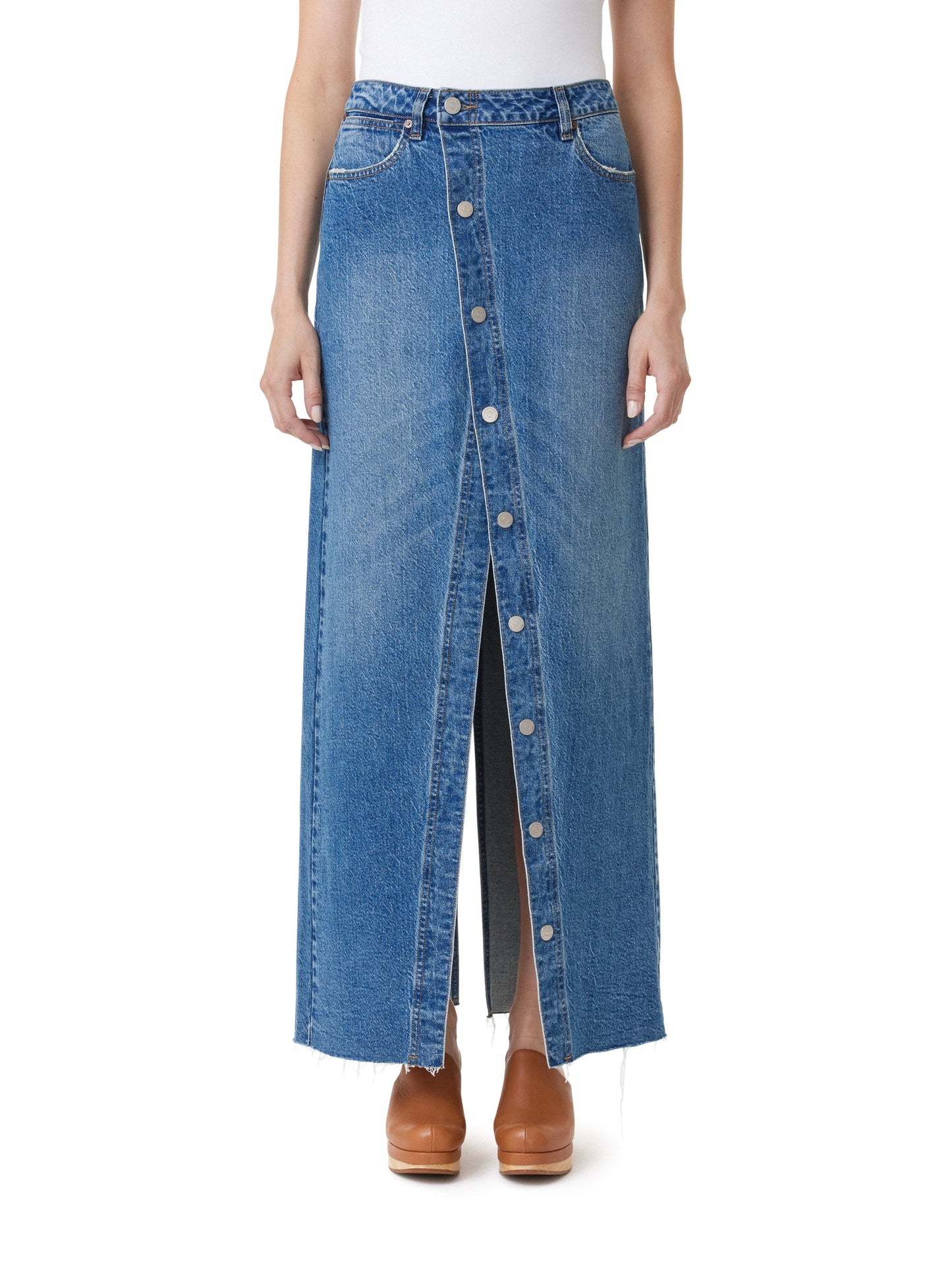 Button Down Maxi Skirt