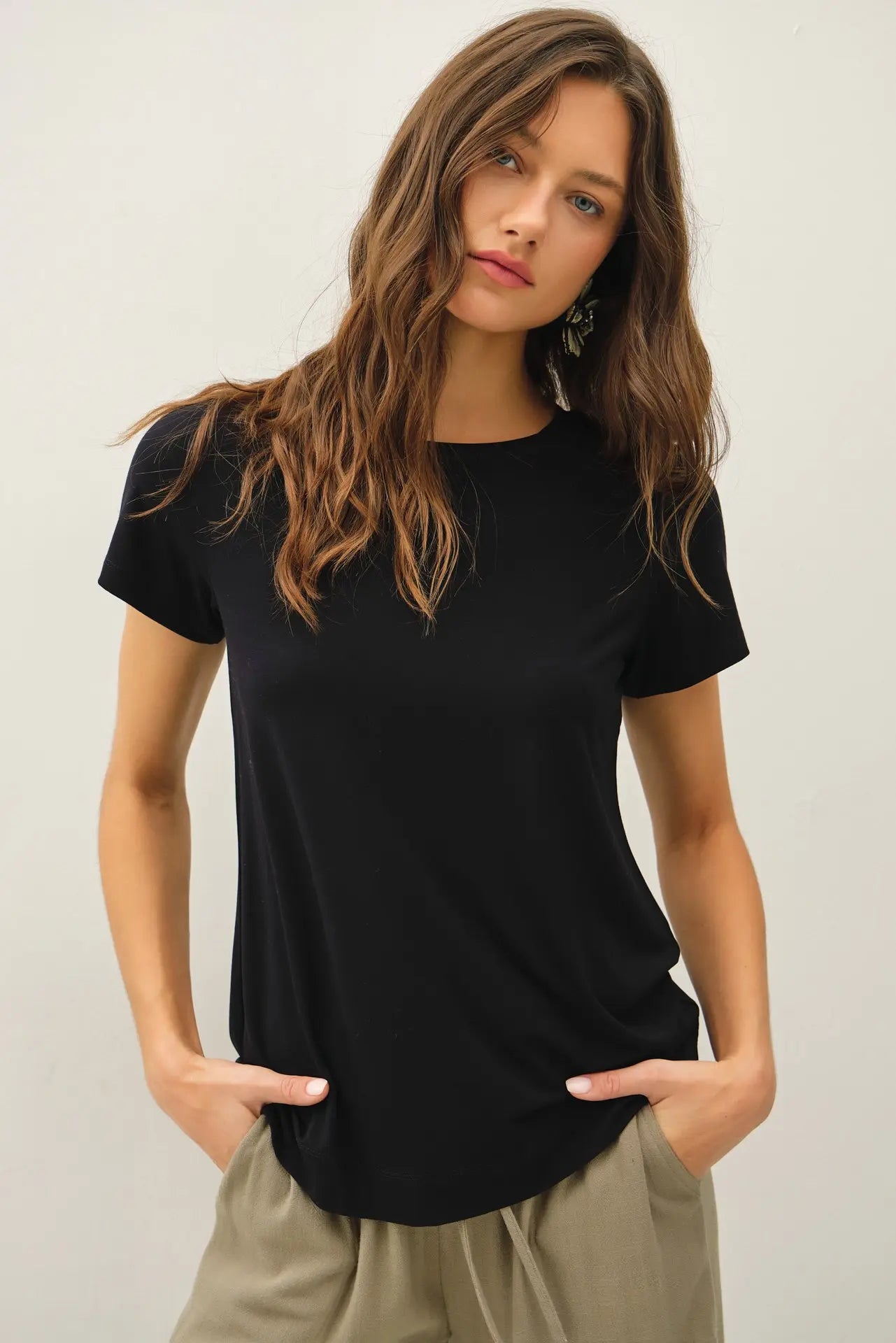 Skye Bamboo Tee- Black