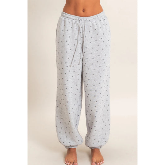 Star Print Joggers