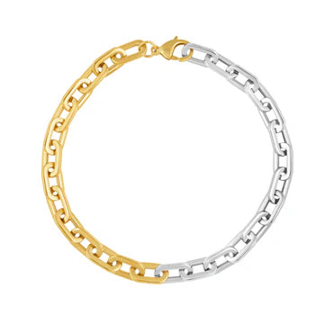 Jenna Link Chain Necklace- Two Tone