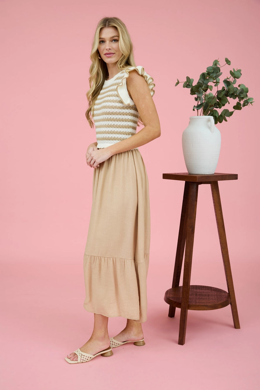 Kaydence Sweater Top MIDI Dress