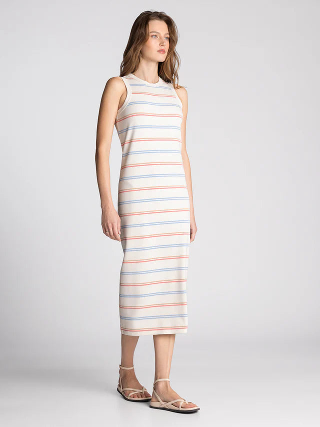Walter Dress- Misty Blue & Pink
