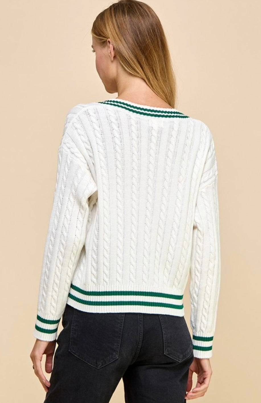 Isabella Varsity Stripe Sweater