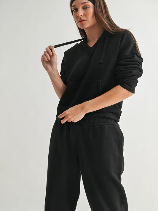 Malibu Air Cotton Hoodie- Black
