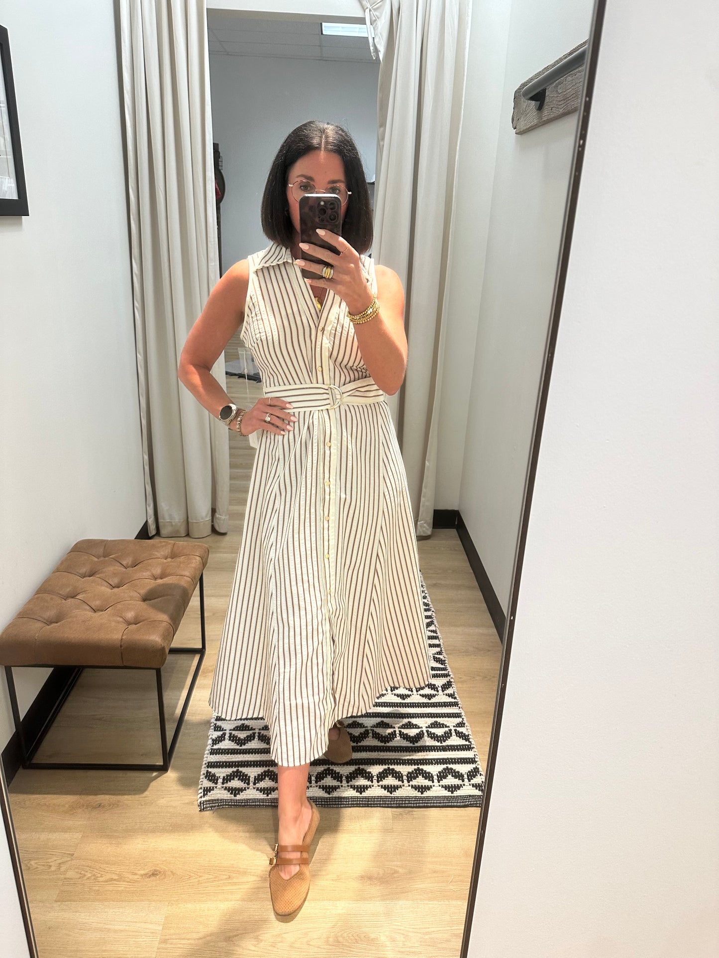 Verona Button Front Dress