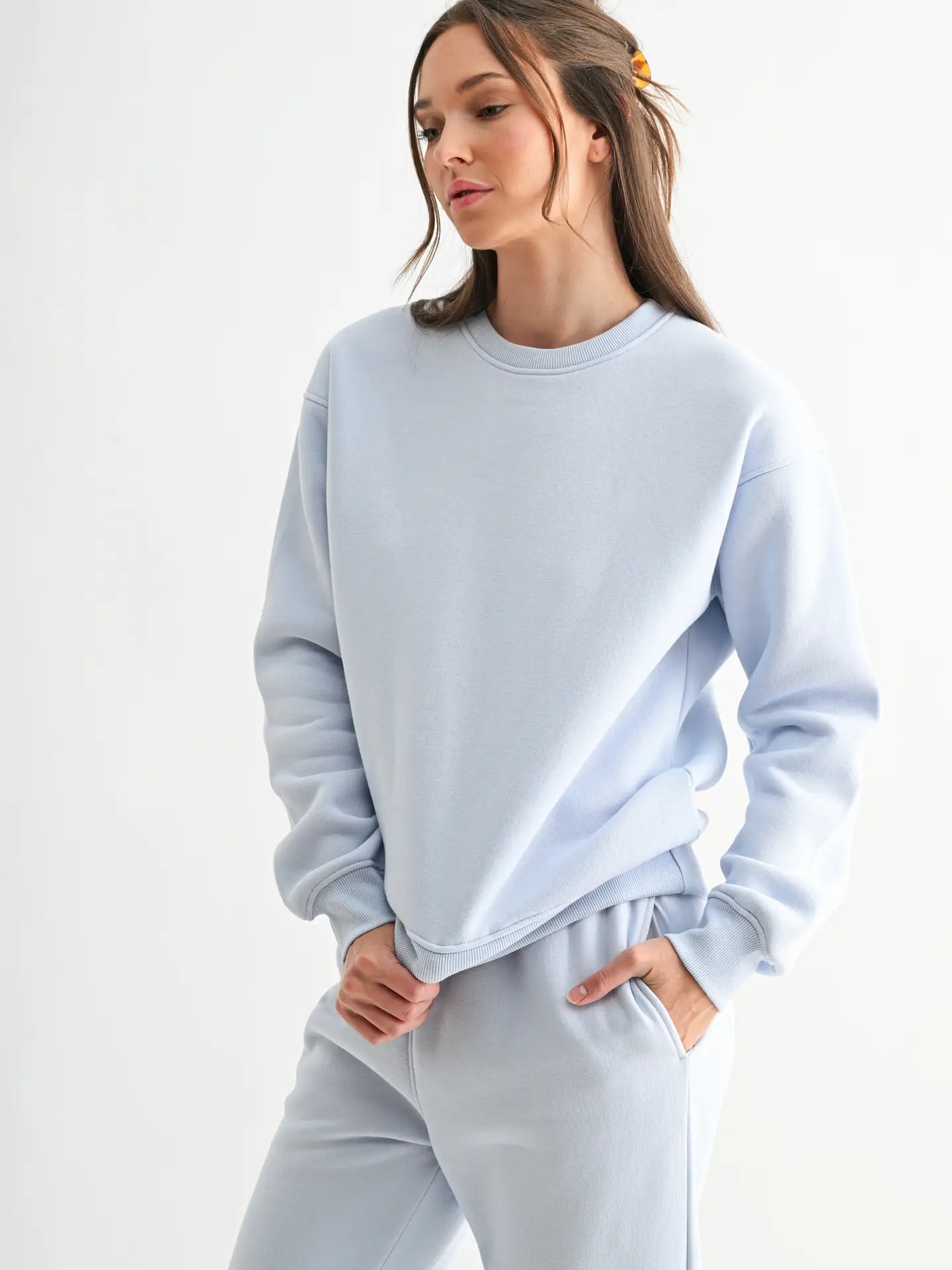 Classic Fit Fleece Sweatshirt