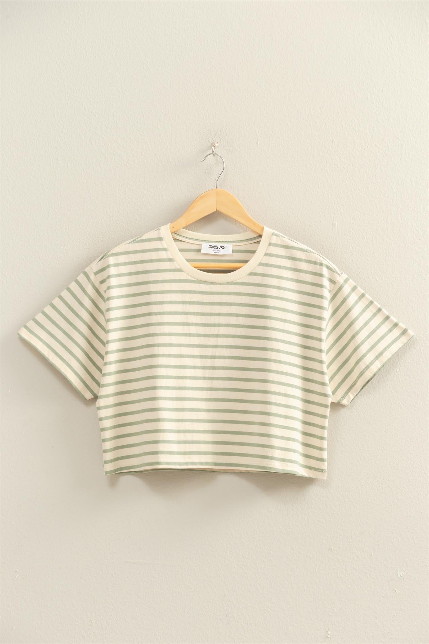 Meredith Boxy Tee-  Sage Green