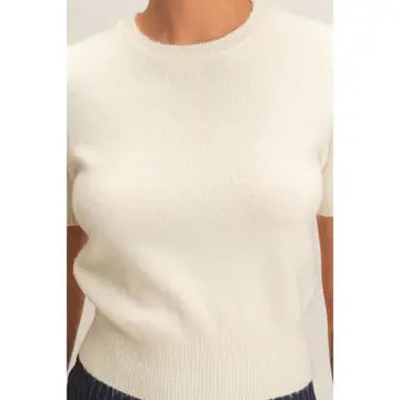 Landry Knit Top- Cream