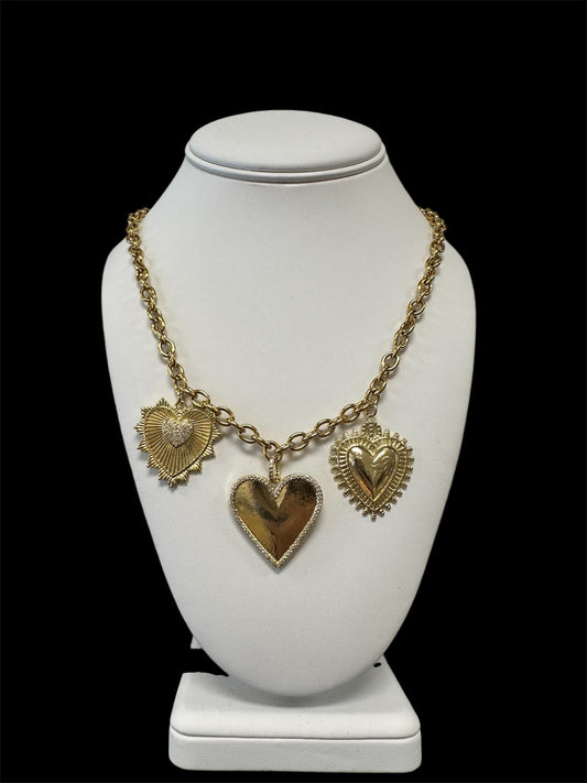 Claire Heart Charm Necklace