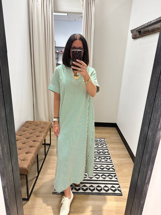 Joni Oversized Dress- Green