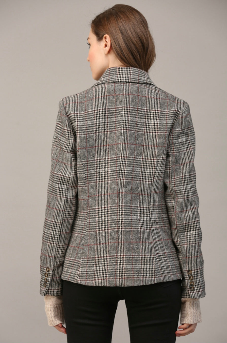 Valentina Plaid Blazer