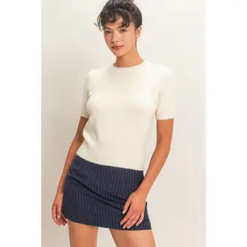 Landry Knit Top- Cream