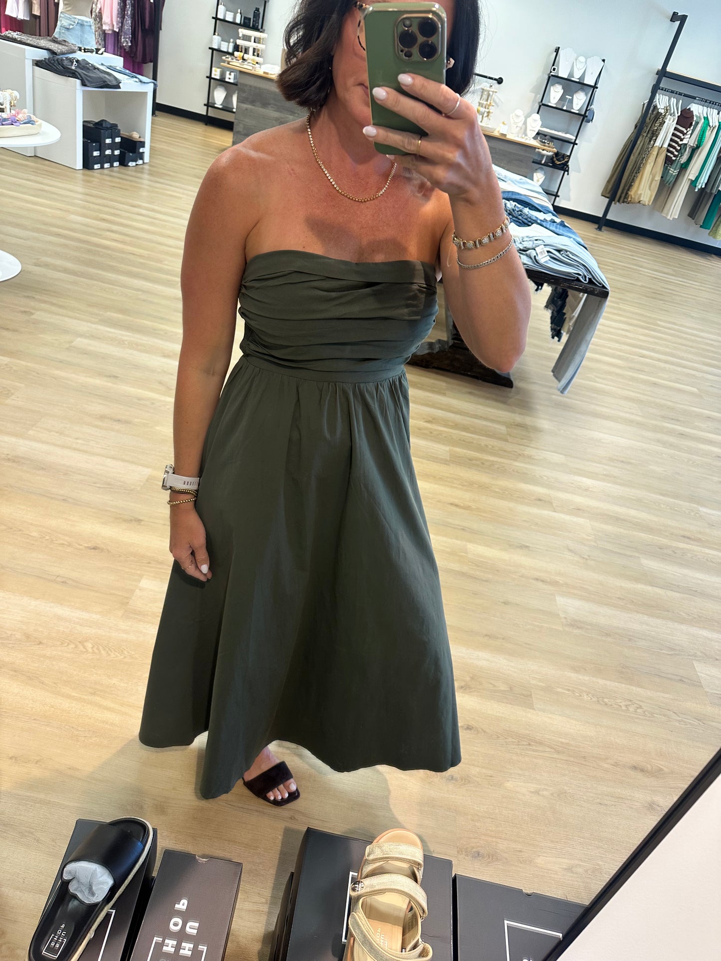 Mallory Tube Maxi- Olive