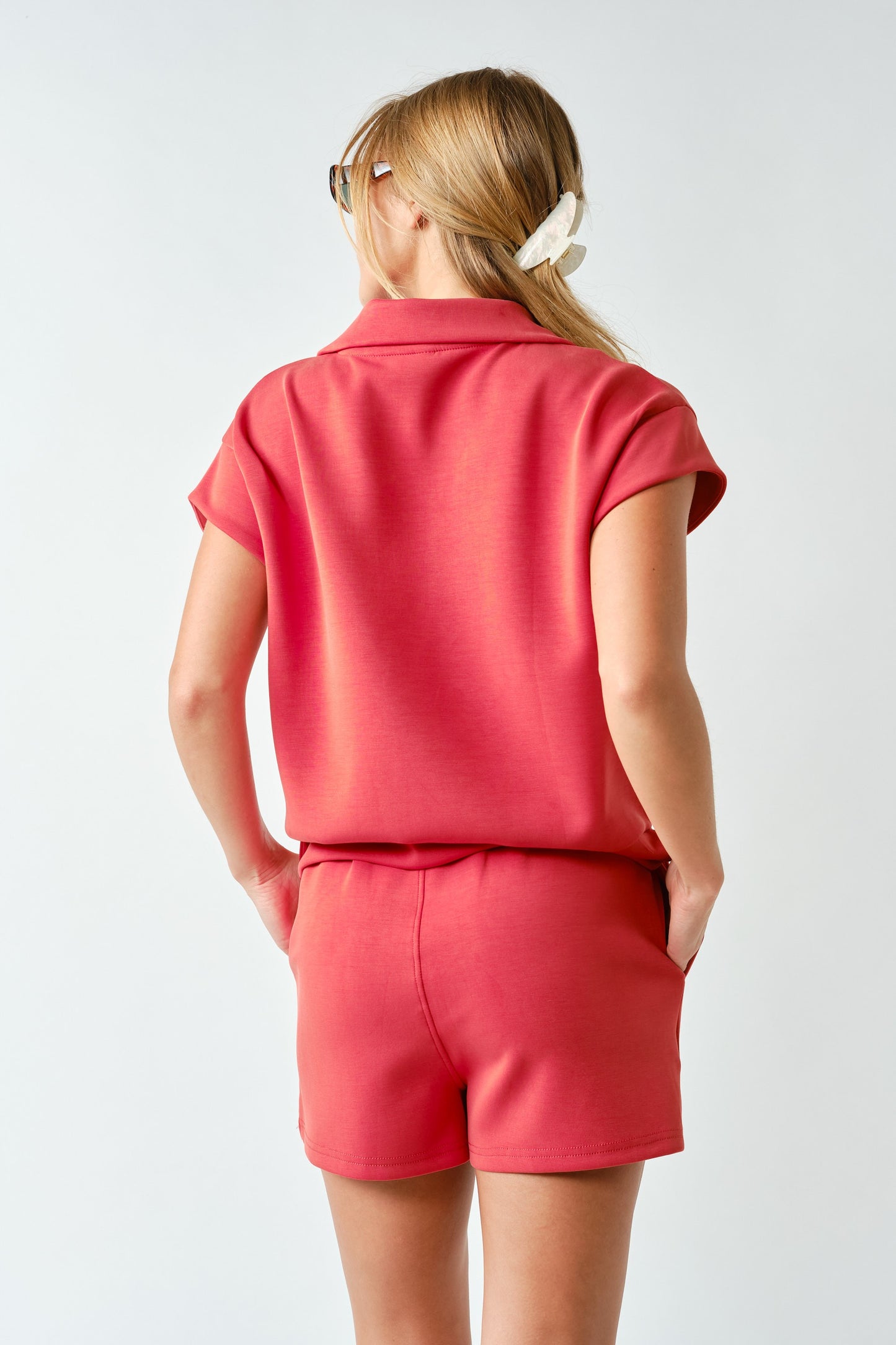 Laguna Half-Zip Ace Set- Brick