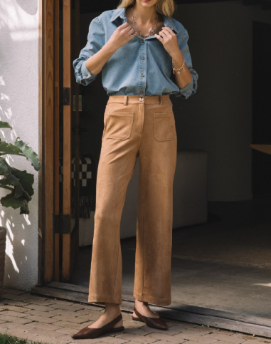 Claudia Faux Suede Pant